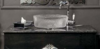 Столешница мраморная Armadi Art Nero Marquina 100см 857-100-NM